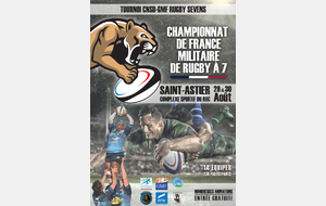 Championnat de France Militaire de RUGBY à 7 -   29 et 30 Août 2018